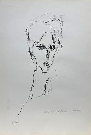 Art work by Ernesto Treccani Figura  - lithography paper 
